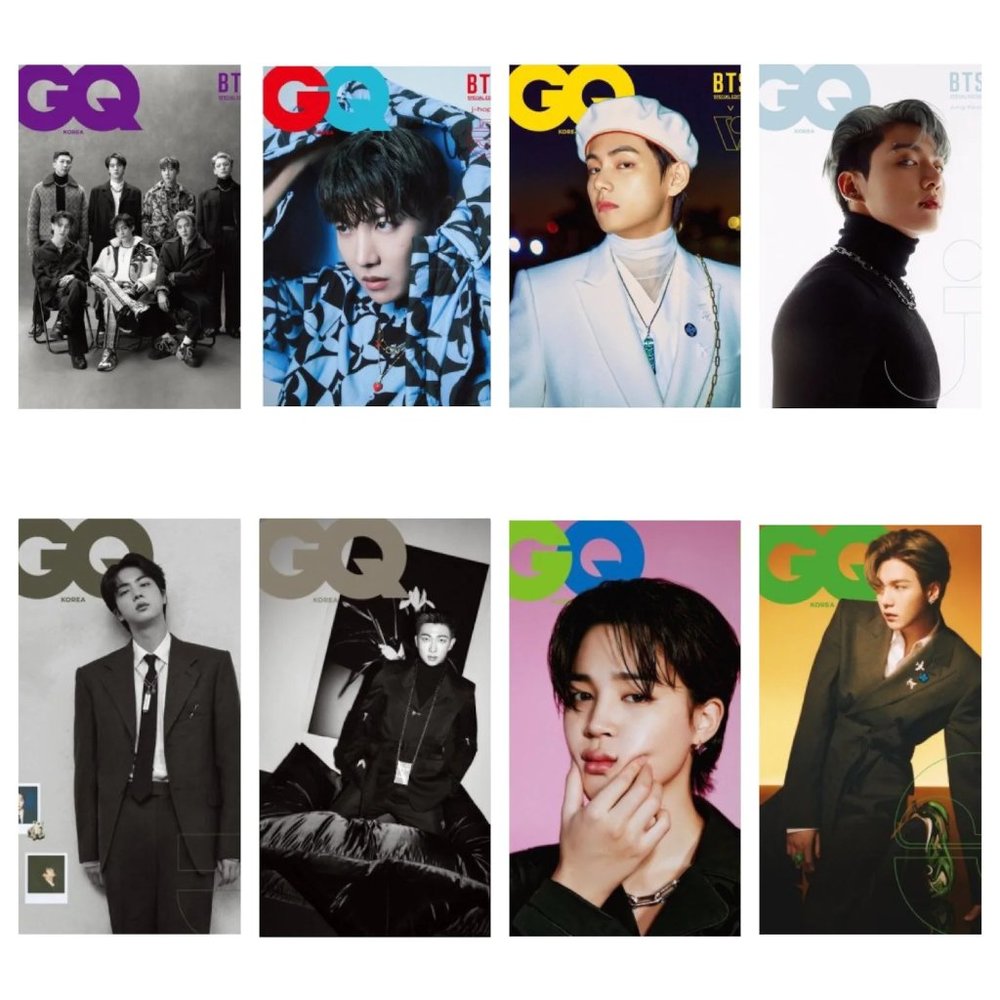 BTS GQ KOREA COVERS - ALL 8